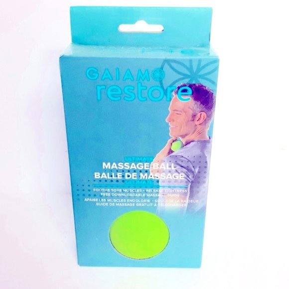 GAIAM Restore Ultimate Massage Ball Men Woman Workout Health Soothe Sore Muscles - Picture 1 of 5